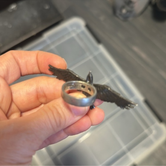 Alchemy Gothic Raven Ring 8 - Picture 13 of 13